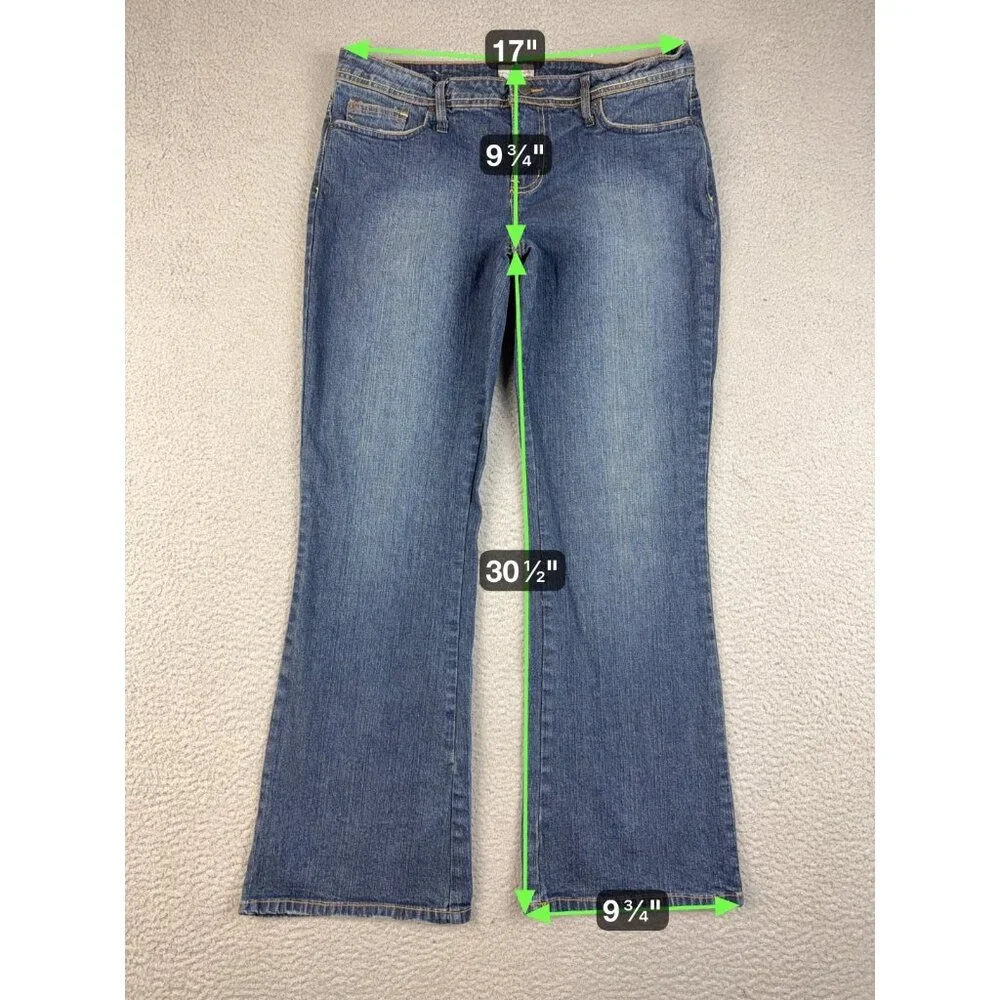 SO Jeans Womens Size 13 Short Curvy‎ Bootcut Mid Rise Stretch Blue Denim Ladies